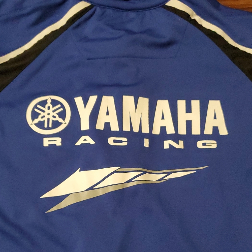 Yamaha Blue and Black Short Sleeve Quarter Zip Tee - Picture 8 of 12